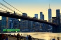 New York, USA Ã¢â¬â August 25, 2018: People enjoying the evening v Royalty Free Stock Photo